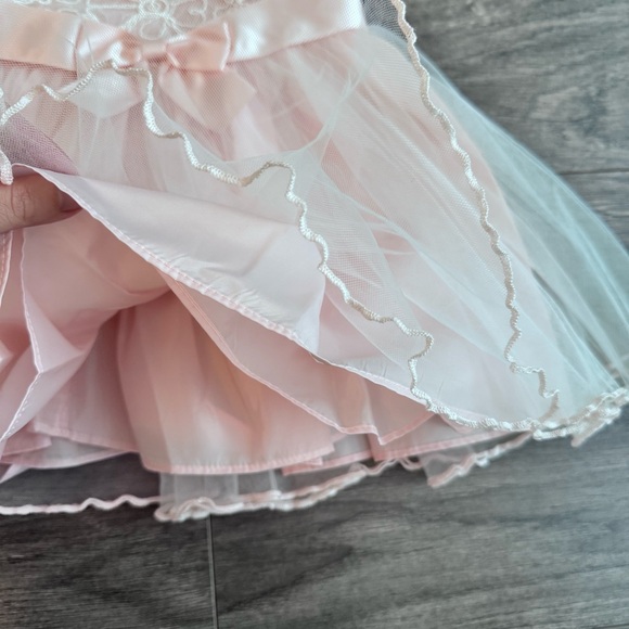 Bonnie Baby Pink Lace Dress 18m - Picture 5 of 8